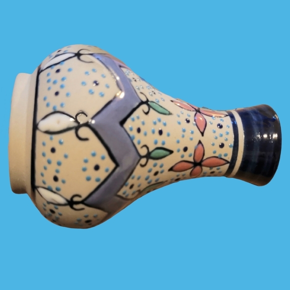 BEAUTIFUL VINTAGE SIGNED JAVIER SERVIN MEXICO TONALA STYLE BUD VASE - Picture 3 of 4